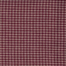 Homespun Fabric - Small Check - Burgundy